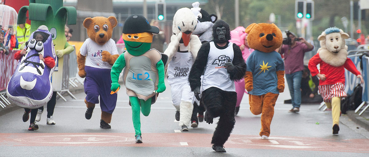 mascot race update swansea